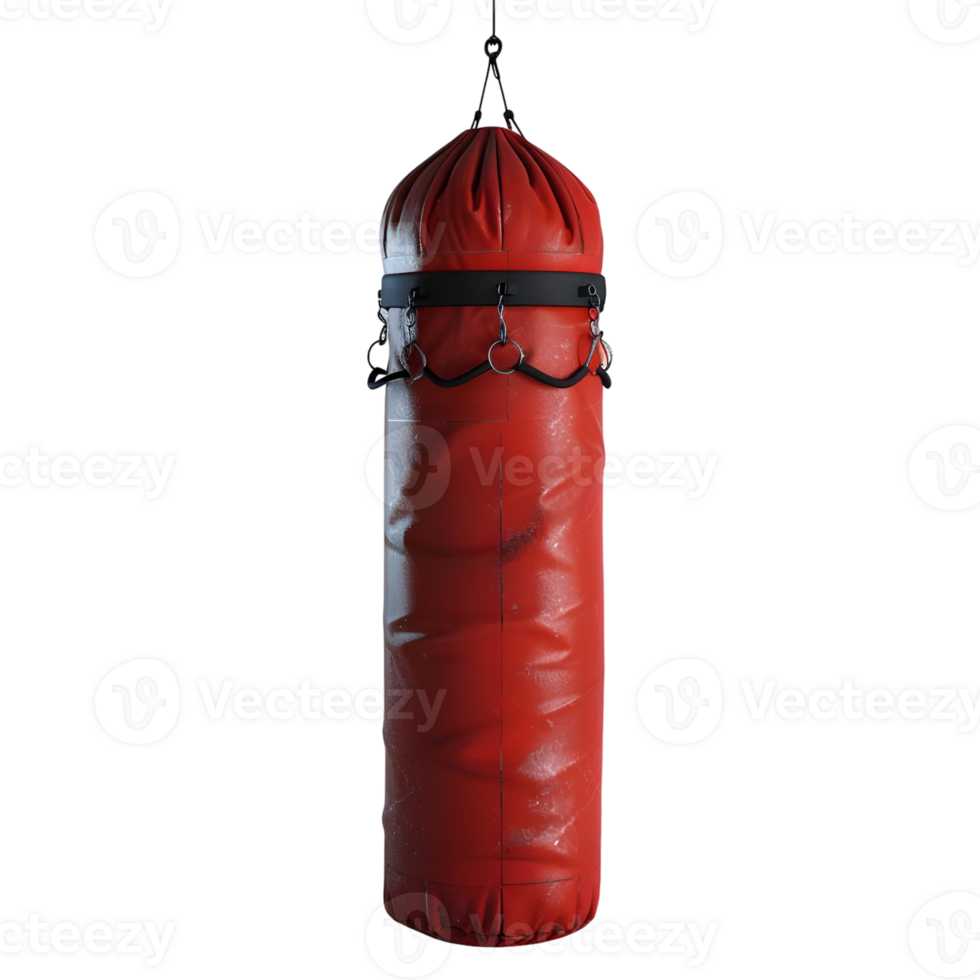 3D Rendering of a Punching Bag on Transparent Background png