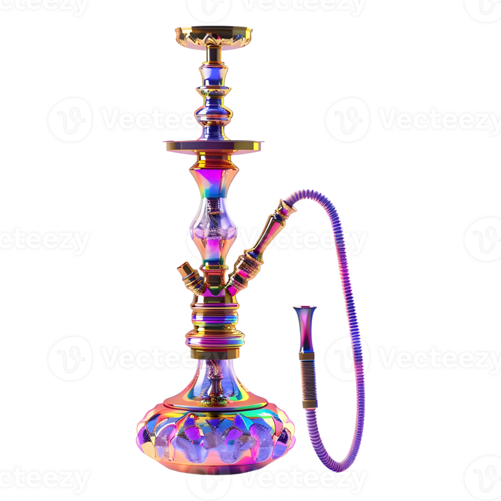 3D Rendering of a Hookah Shisha on Transparent Background png