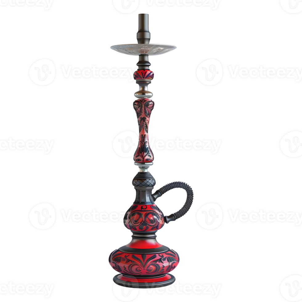 3D Rendering of a Hookah Shisha on Transparent Background png