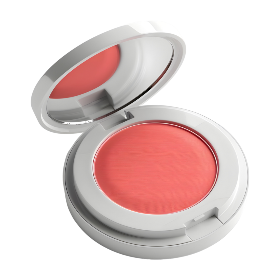 3D Rendering of a Makeup Face Blush on Transparent Background png