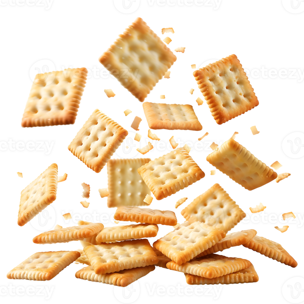 Snacks Falling Down From Air on Transparent background png