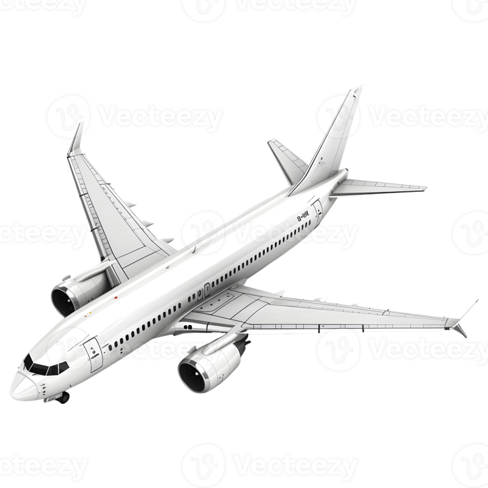 Passenger Airplane on Transparent background png