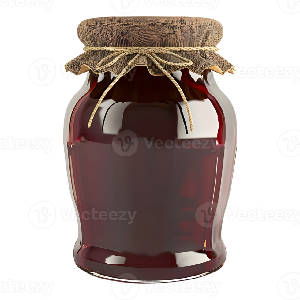 3D Rendering of a Honey Bottle on Transparent Background png