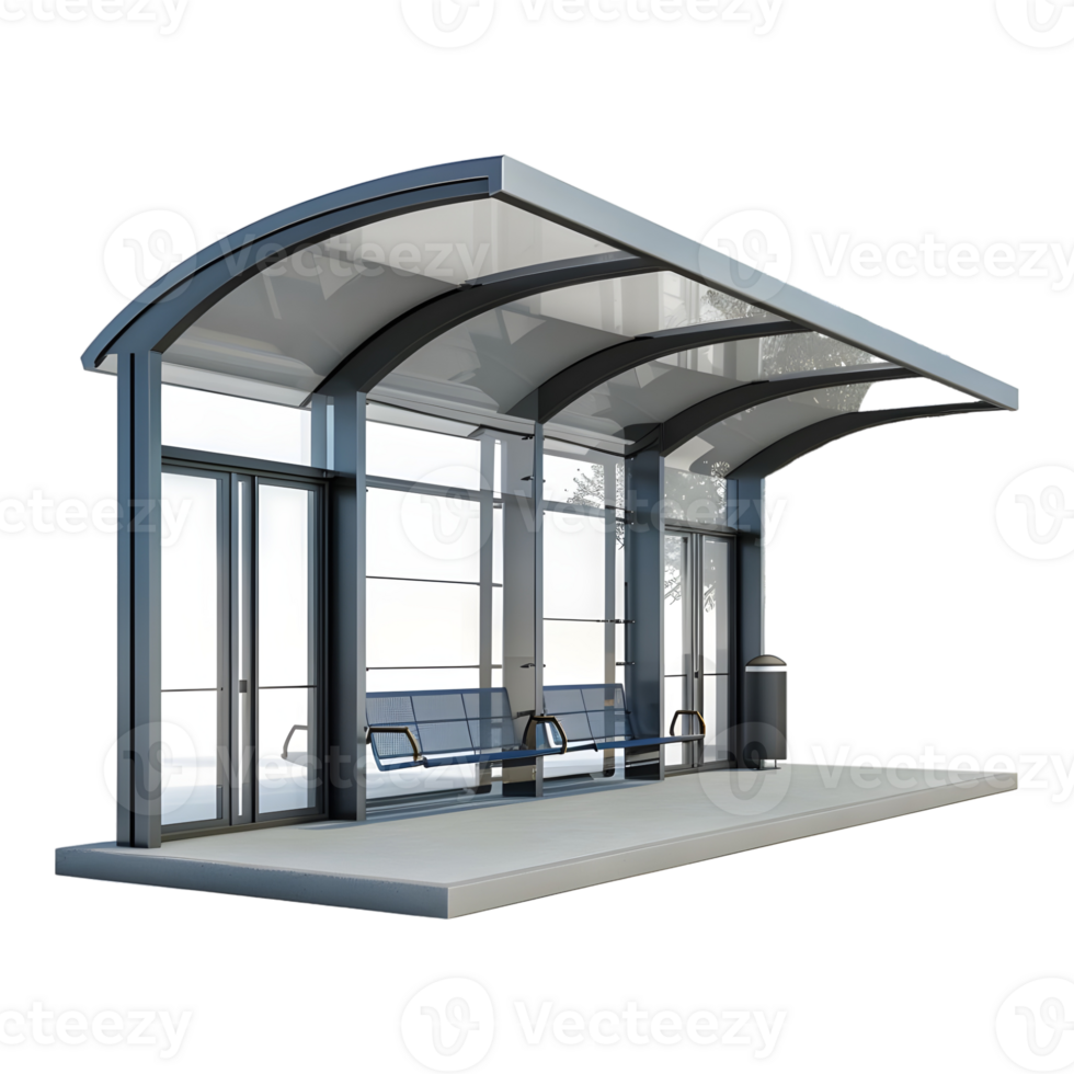 Shelter with Shed in Public on Transparent background png