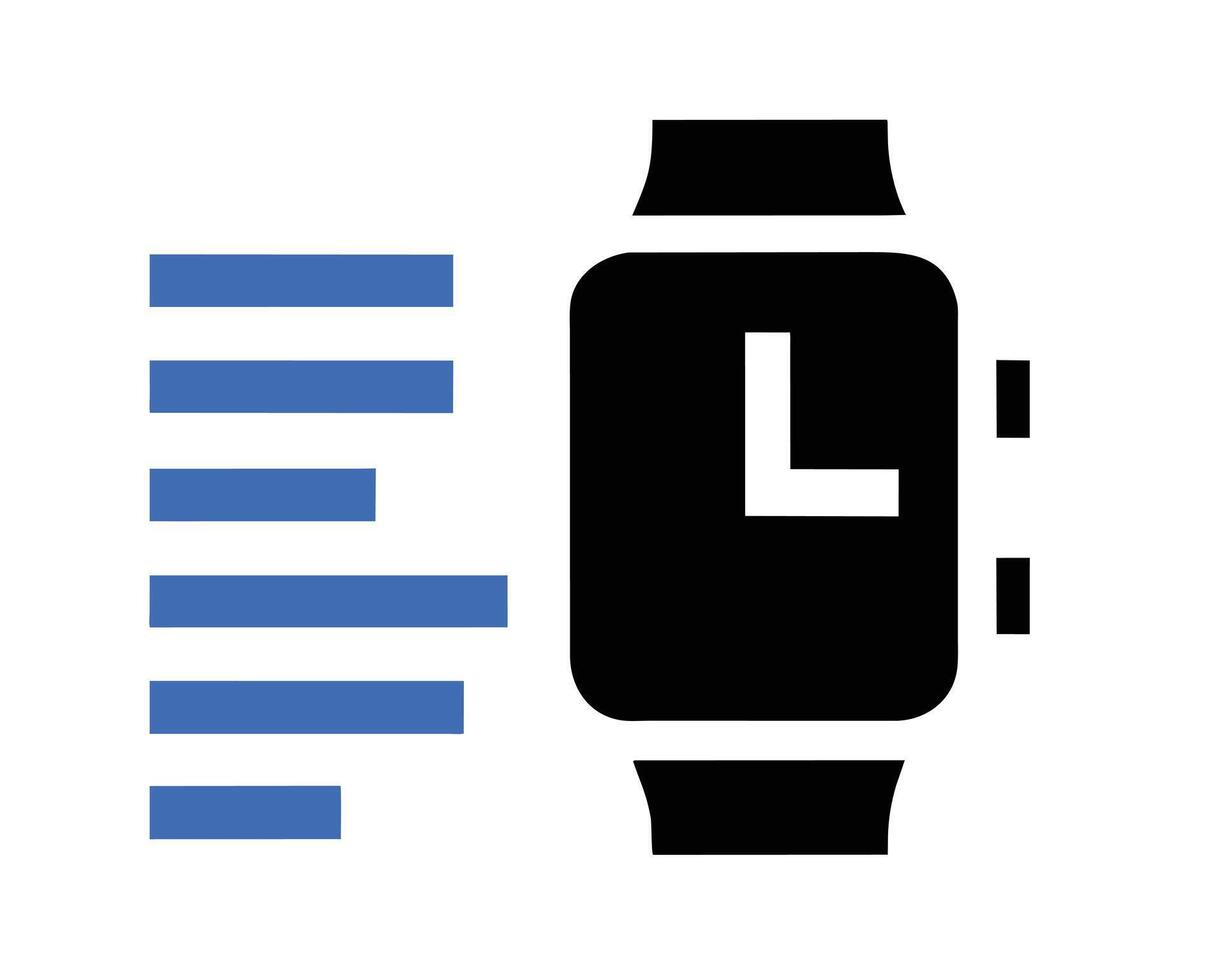 Smart Watch Silhouette vector