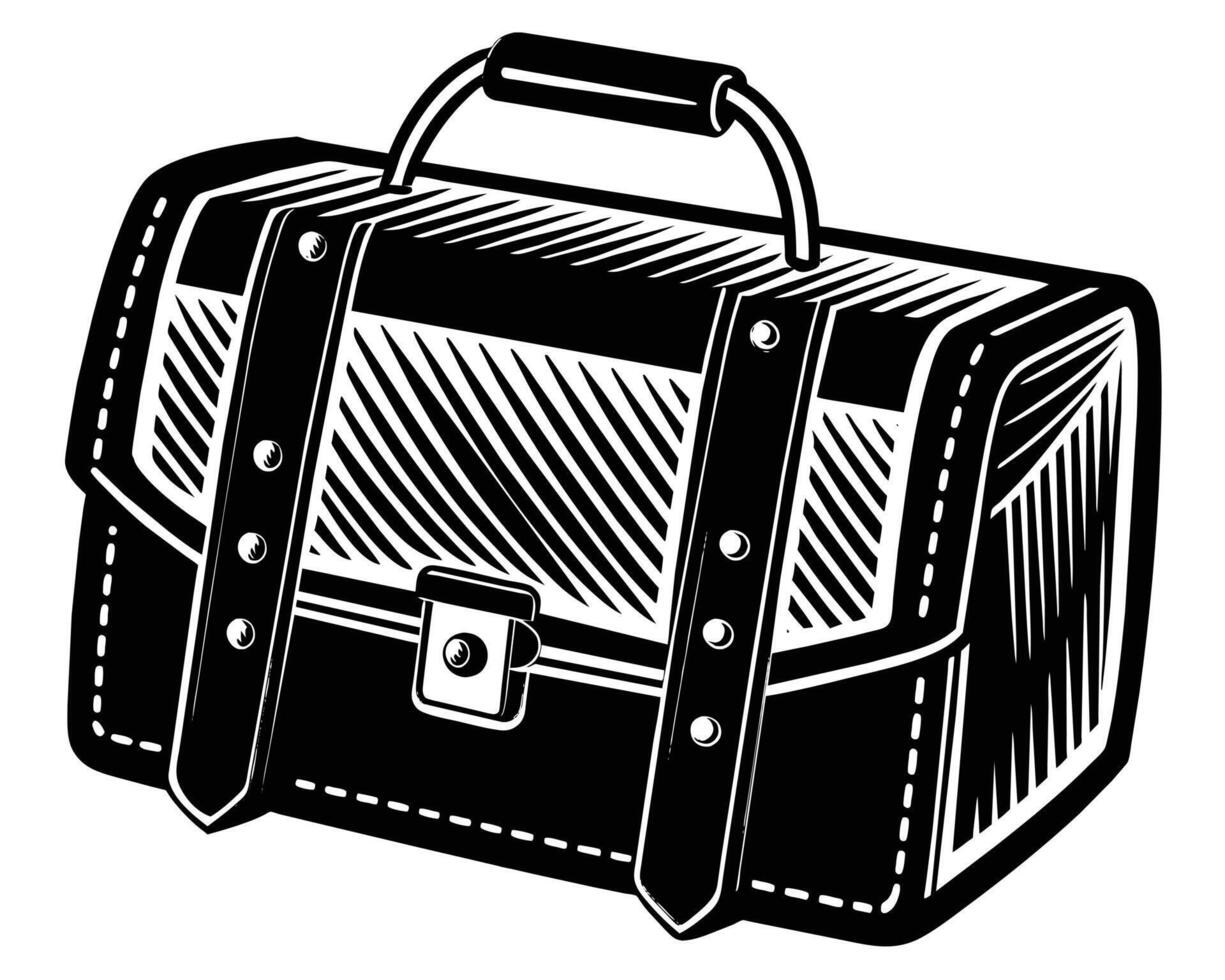 Business briefcase symbol silhouettes vector