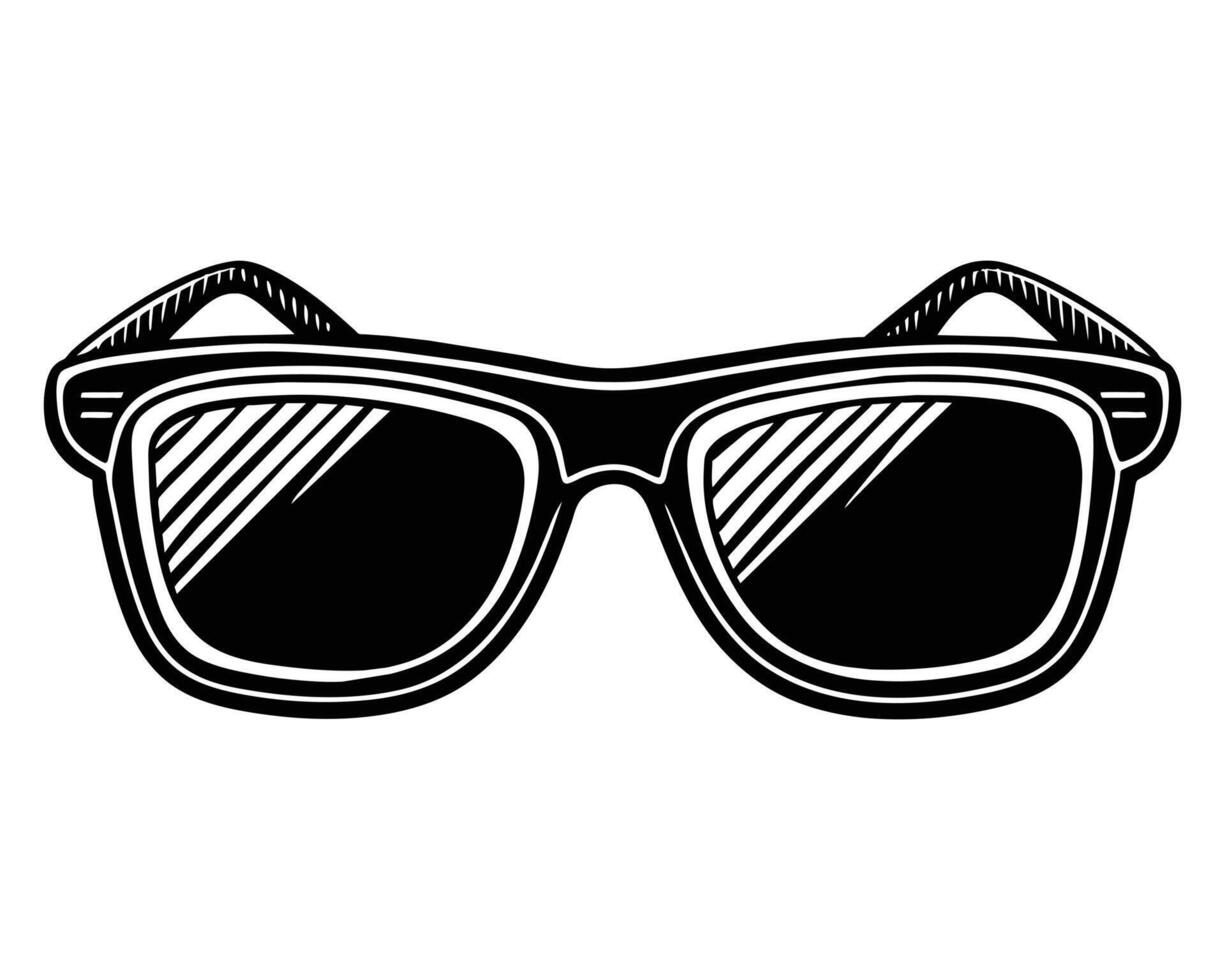Sunglasses icon Drawing vector