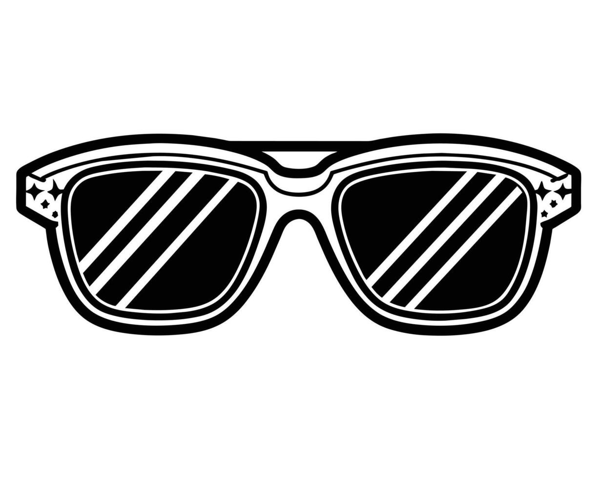 Sunglasses icon Drawing vector