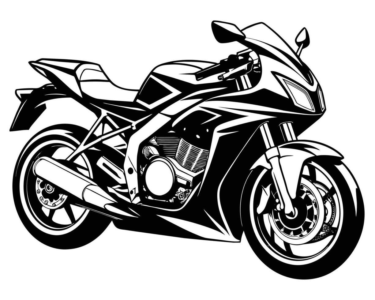 Motor Bike icon line art design vector