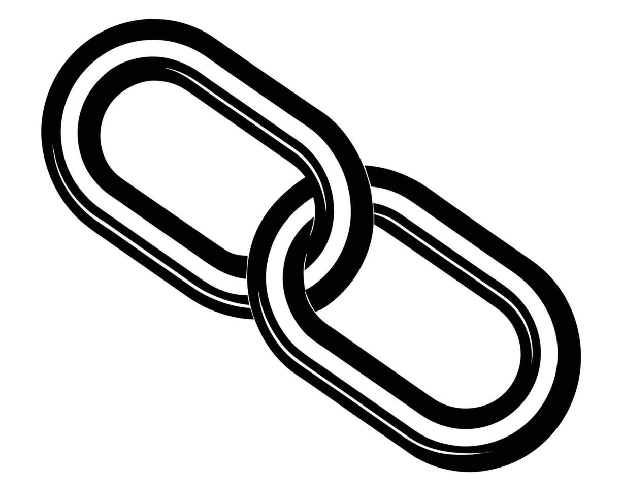 Link Connection Symbol Drawing vector