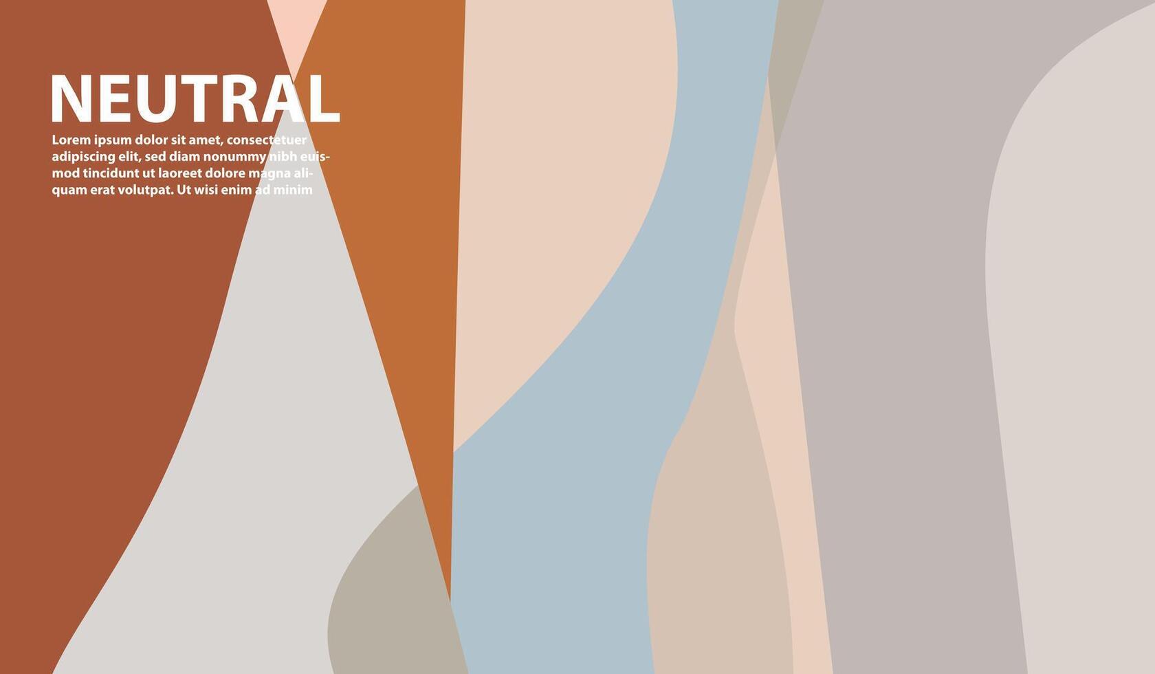 Elegant and beautiful neutral colored background for design, with free space vector