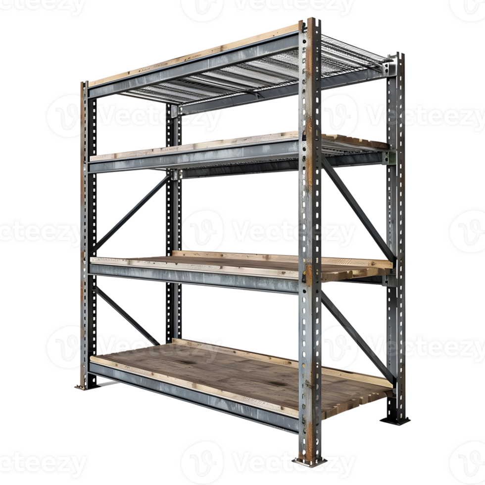 Steel Rack for Stock on Transparent background png