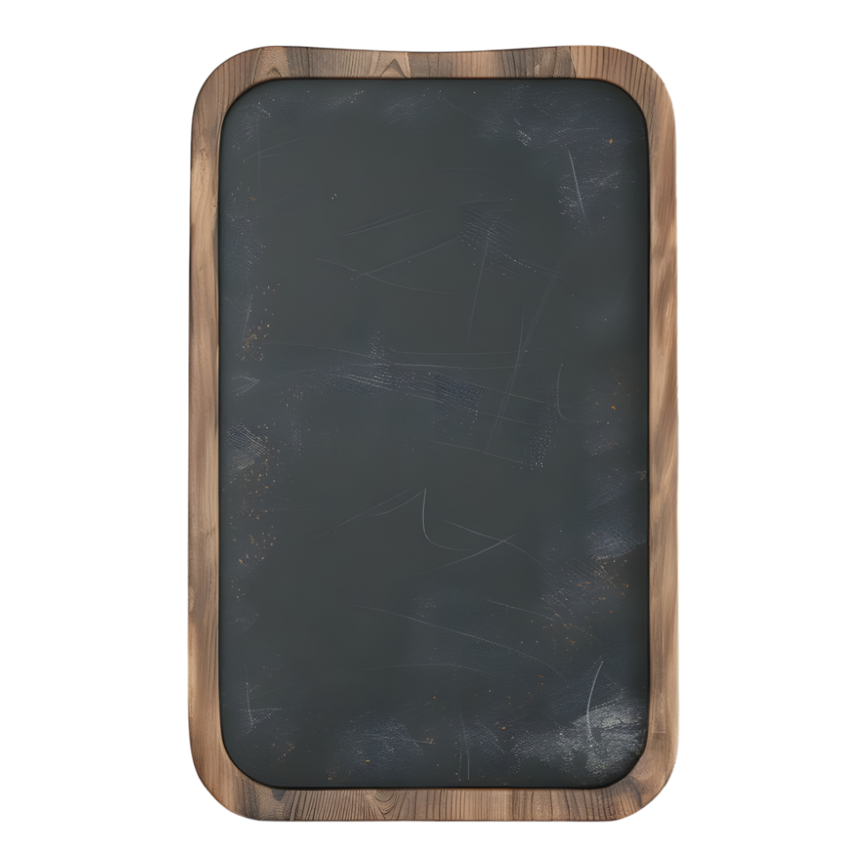 Black Paper Board For Students on Transparent background png