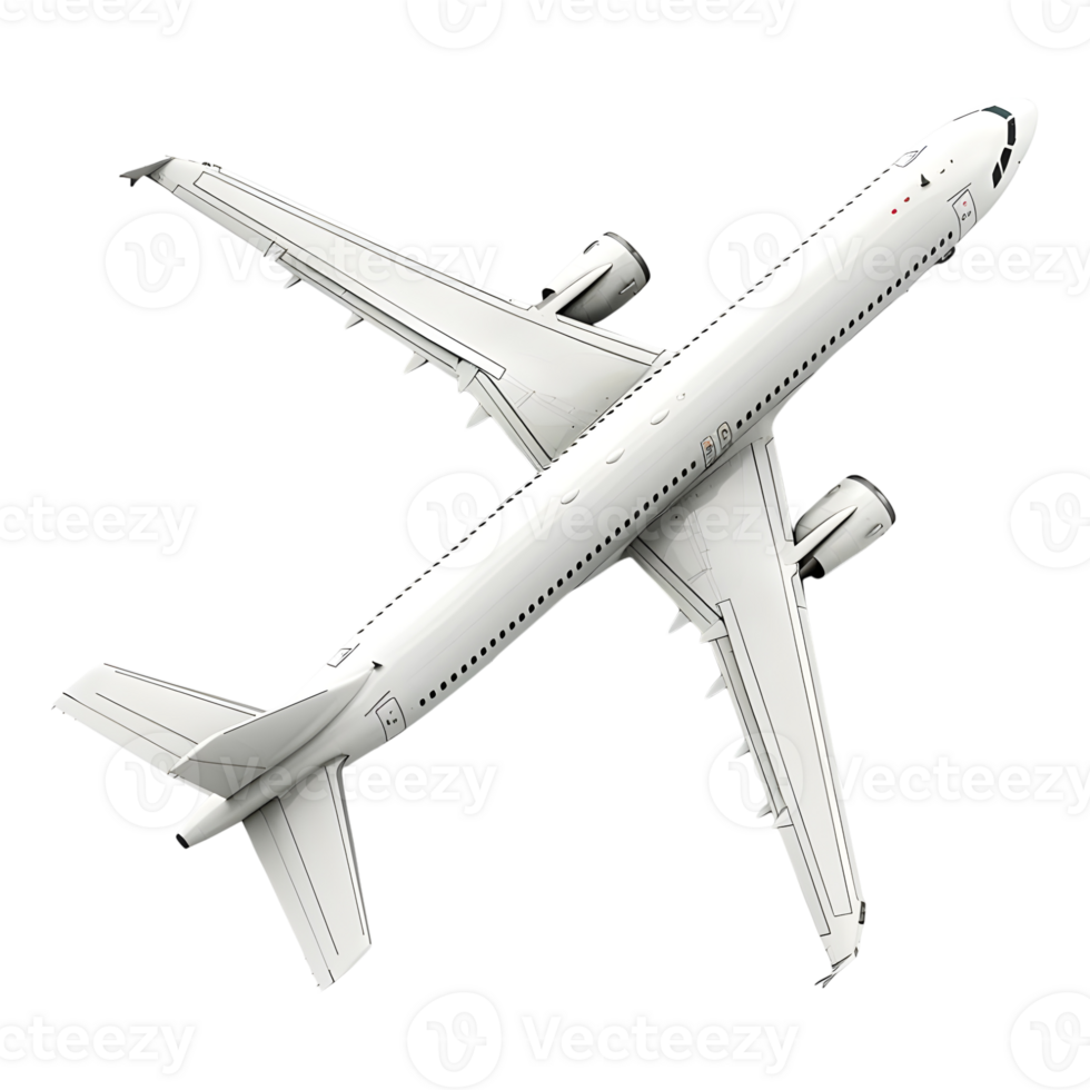 Passenger Airplane on Transparent background png
