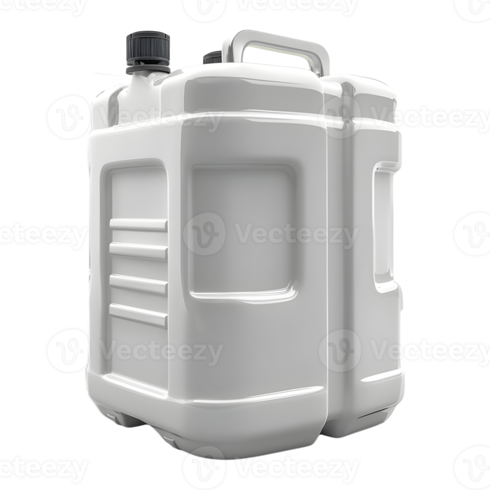 White Big Plastic Bottle on Transparent background png