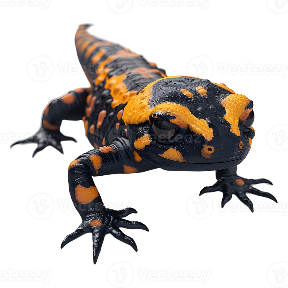3D Rendering of a Woodland salamander on Transparent Background png