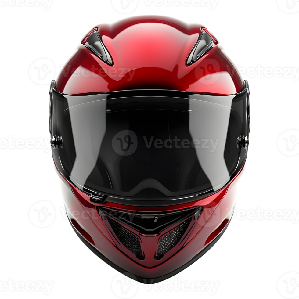 3D Rendering of a Motorbike Helmet on Transparent Background png