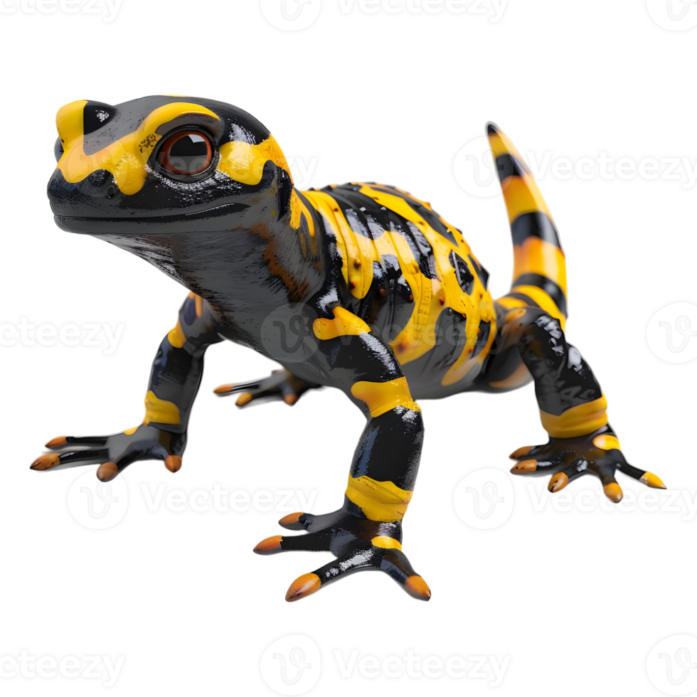 3D Rendering of a Woodland salamander on Transparent Background png