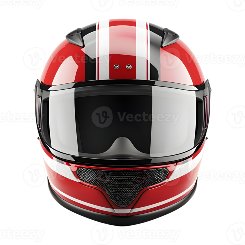 3d Renderização do uma moto capacete em transparente fundo png