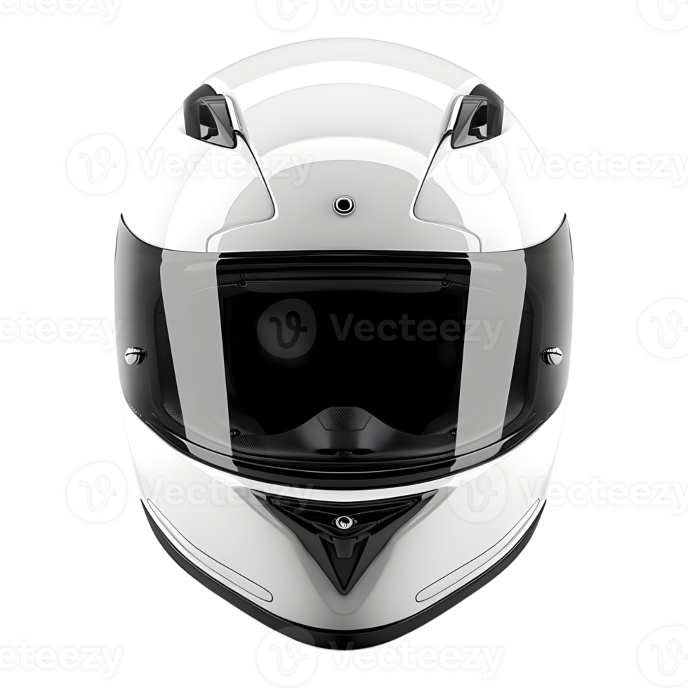 3D Rendering of a Motorbike Helmet on Transparent Background png