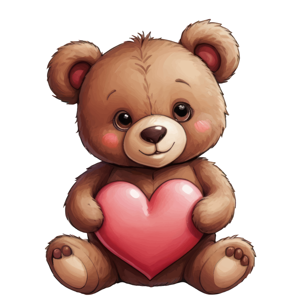 illustration d'ours en peluche png