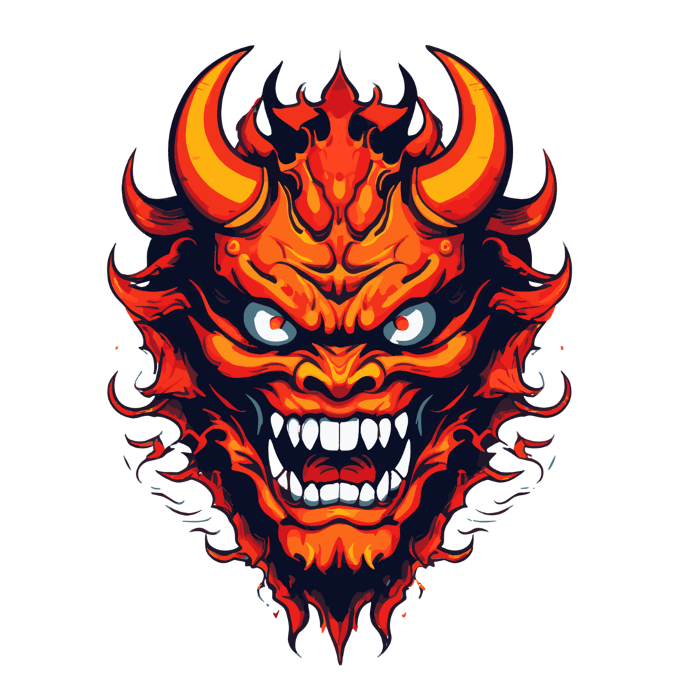 demon skalle illustration png