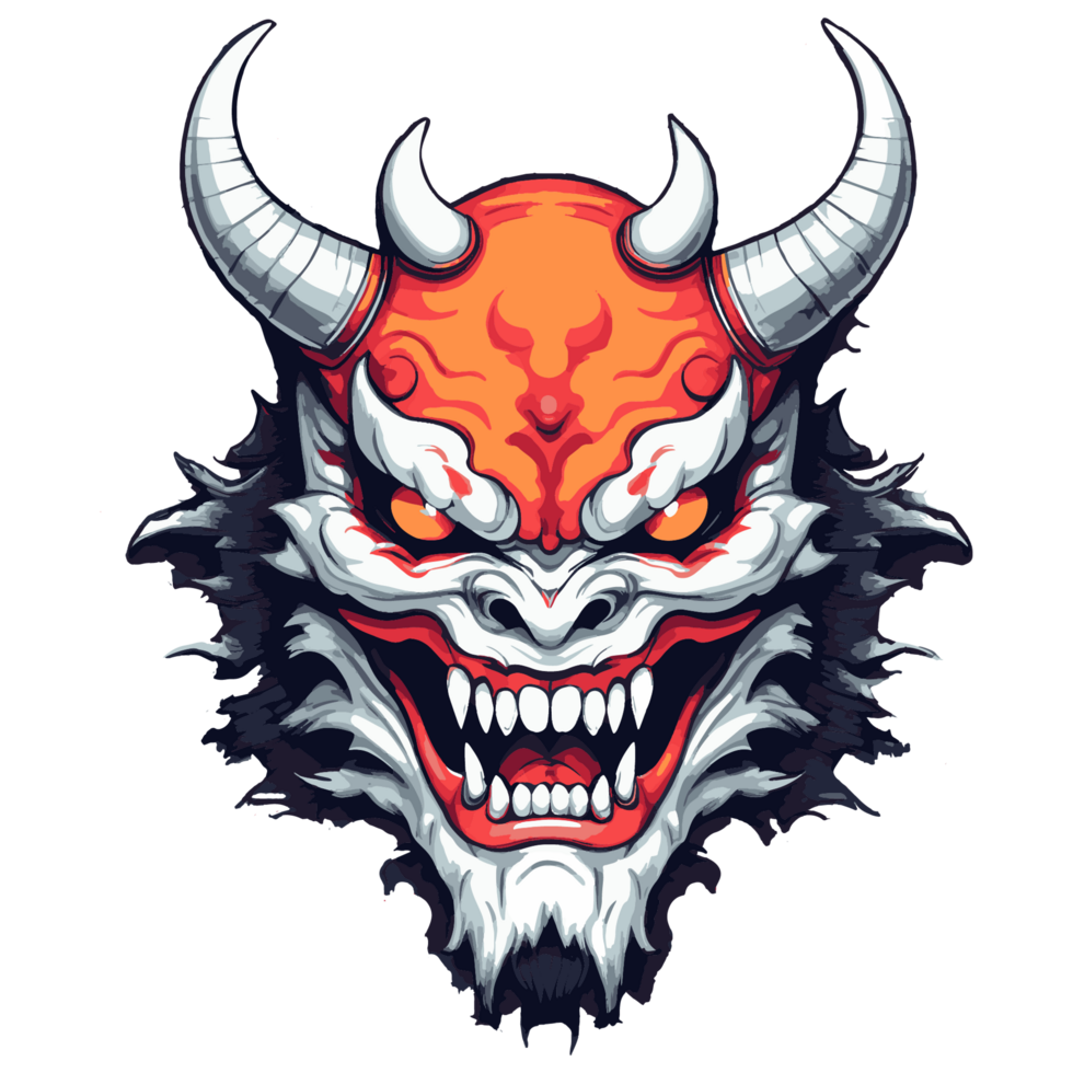 demon skalle illustration png