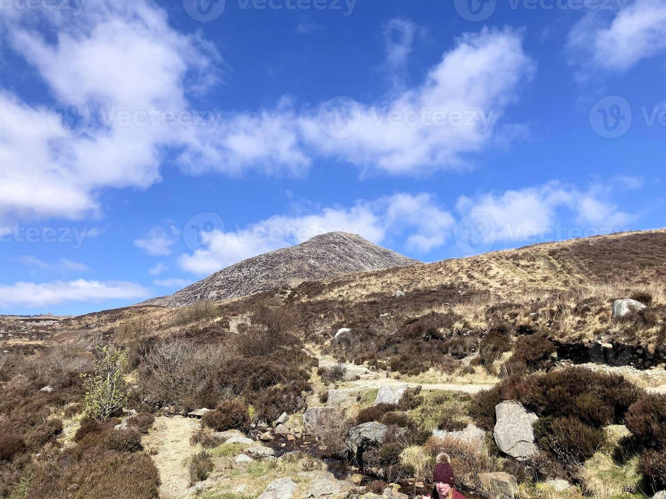 A view of the Isle of Arran in Scotland on a sunny day photo