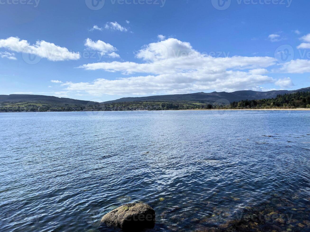 A view of the Isle of Arran from the sea photo