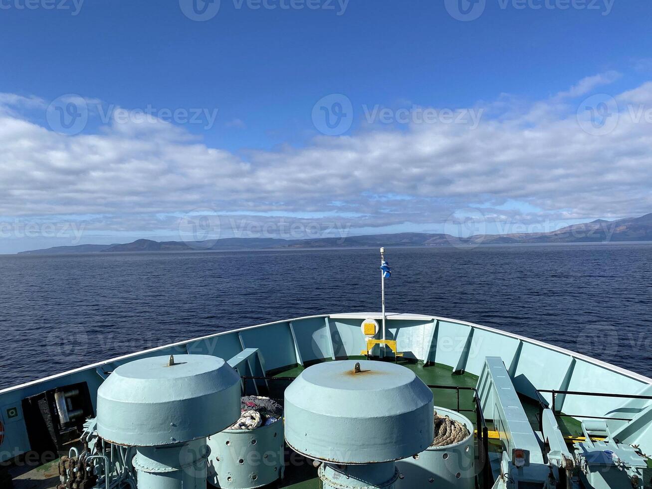 A view of the Isle of Arran from the sea photo