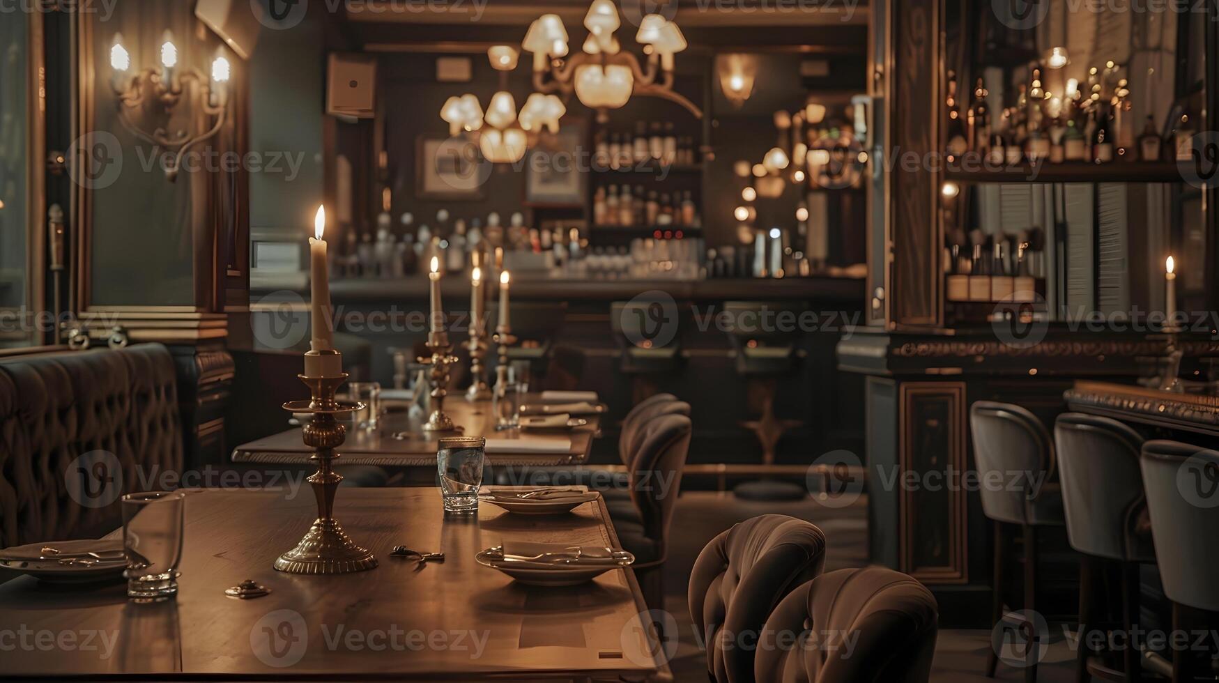 Vintage Charm Abounds in Sophisticated Dining Establishment, Offering Guests a Refined, Timeless Ambiance for Exceptional Culinary Experiences photo