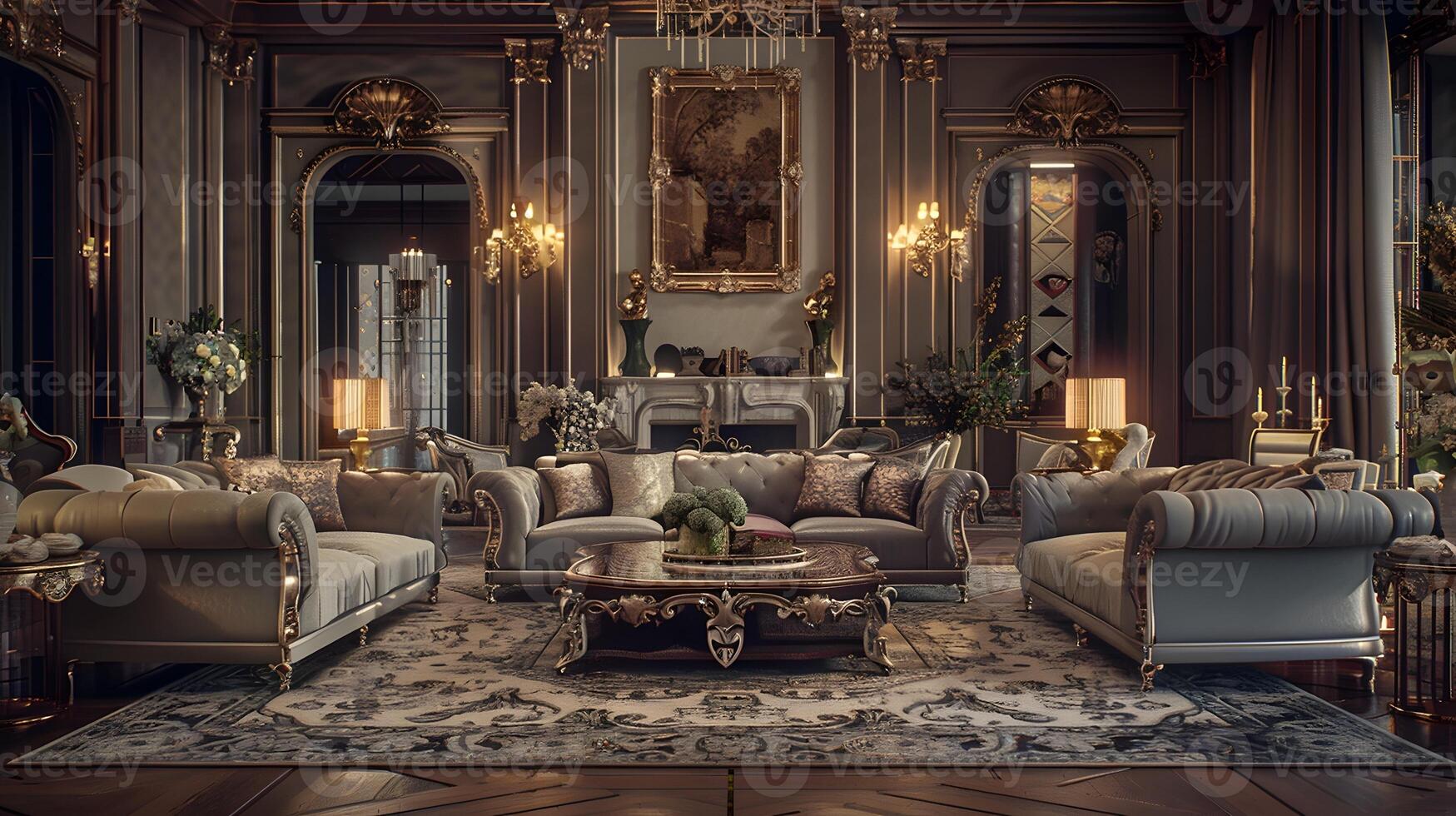 Opulent and Refined Grandeur of a Historic Aristocratic Mansion photo