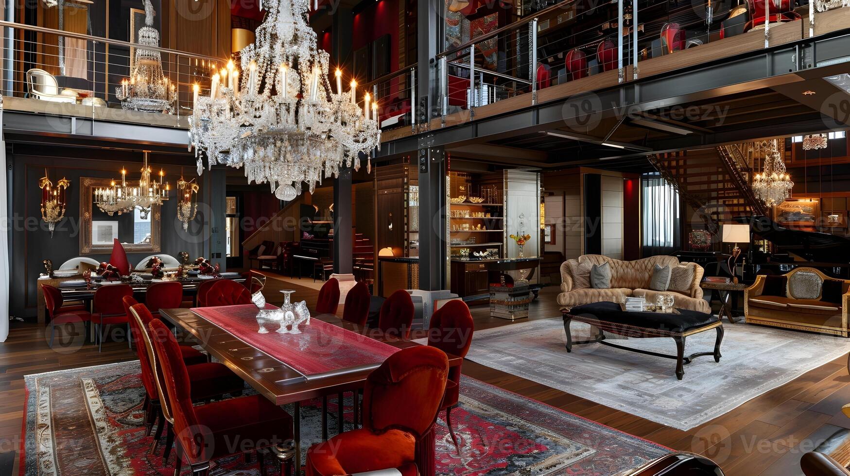 Luxurious And Opulent Interior Of An Elegant Historical Mansion Or Luxurious And Opulent Interior Of An Elegant Historical Mansion Or