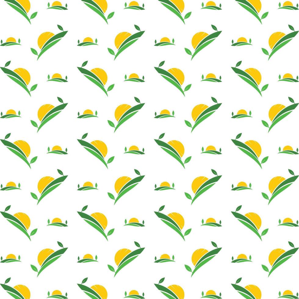 Landscape wondrous trendy multicolor repeating pattern illustration background design vector