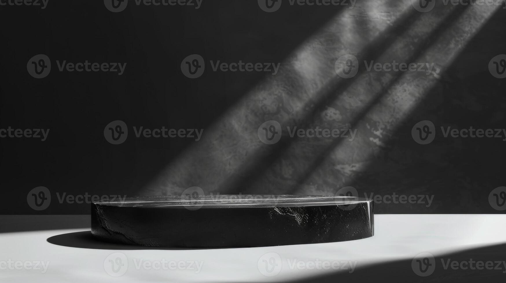 Minimalist Black Rock Podium product display photo