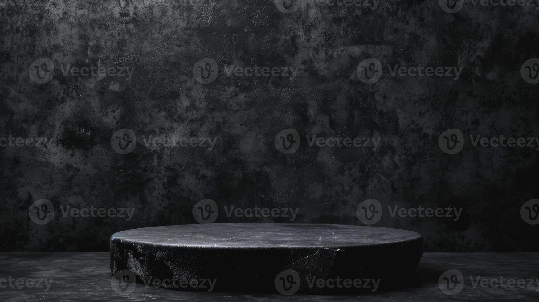 Minimalist Black Rock Podium product display photo