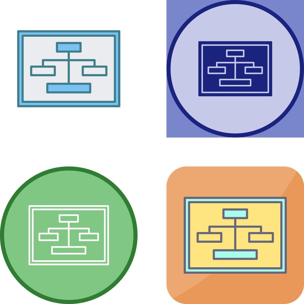 Unique Seo Structure Icon Design vector