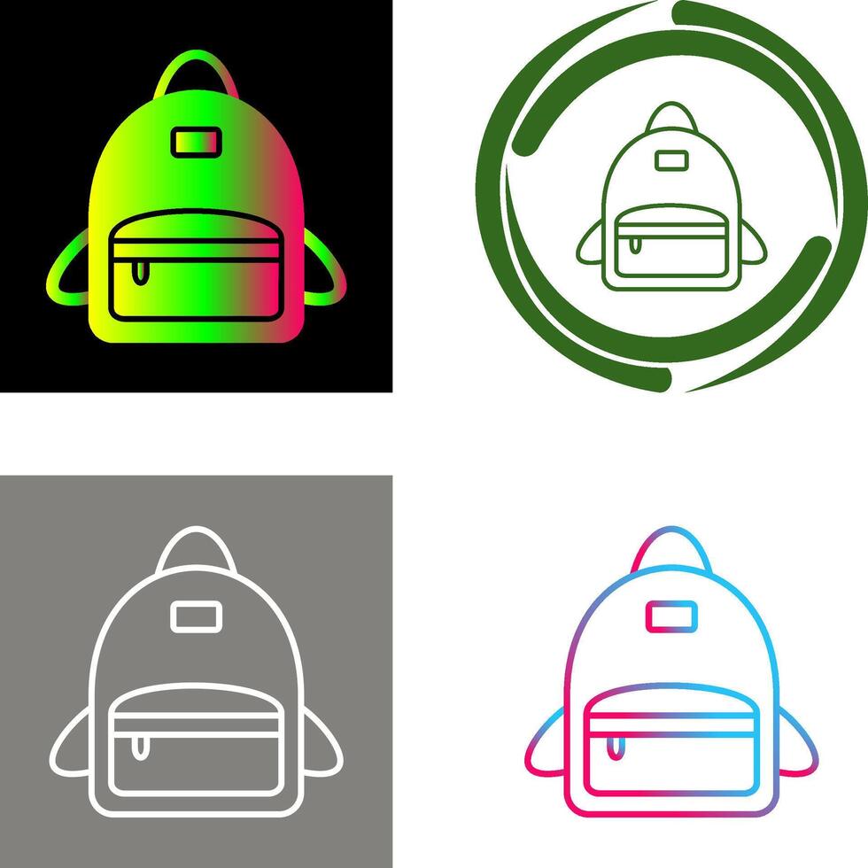 Bag Pack Icon Design vector