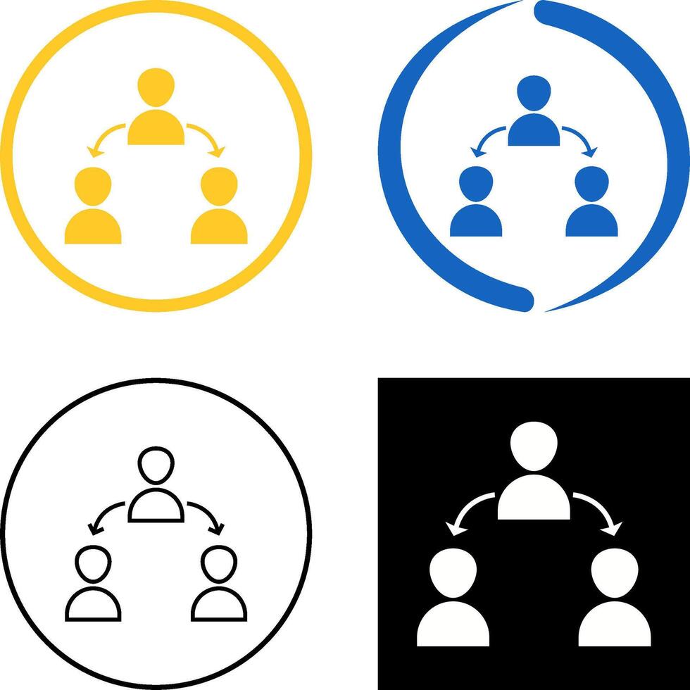 Unique Connected Users Icon Design vector