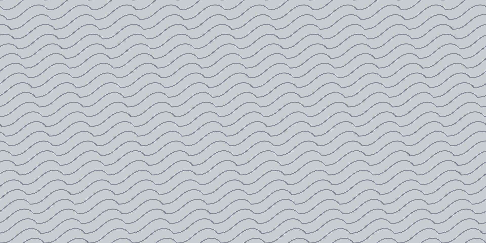 Seamless abstract pattern in gray colors. Background with dark lines. monochrome retro sea waves ornament. vector