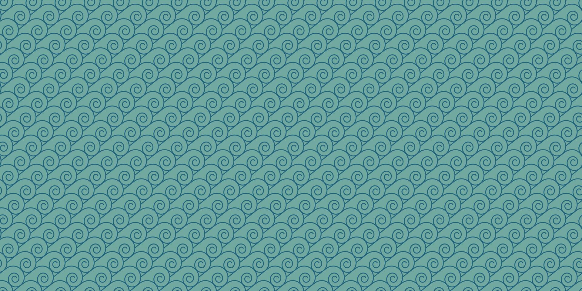Seamless abstract pattern in sea color. Background with blue lines. retro ornament of sea waves. vector