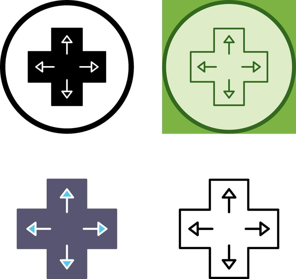 Unique Direction Keys Icon Design vector