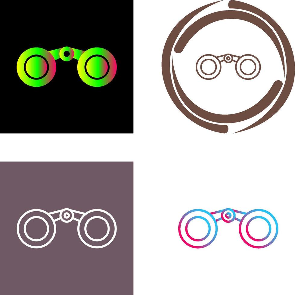Binoculars Icon Design vector