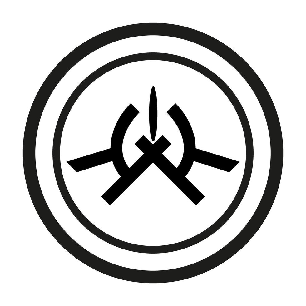 Abstraction. Sign on a white background. Art design. Figure. Symbol and letter K and O. vector