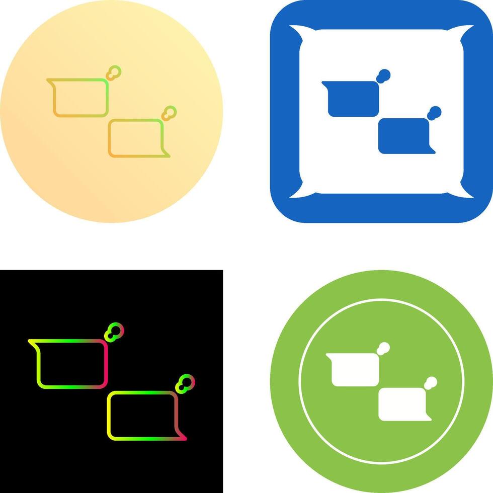 Unique Chatting Icon Design vector