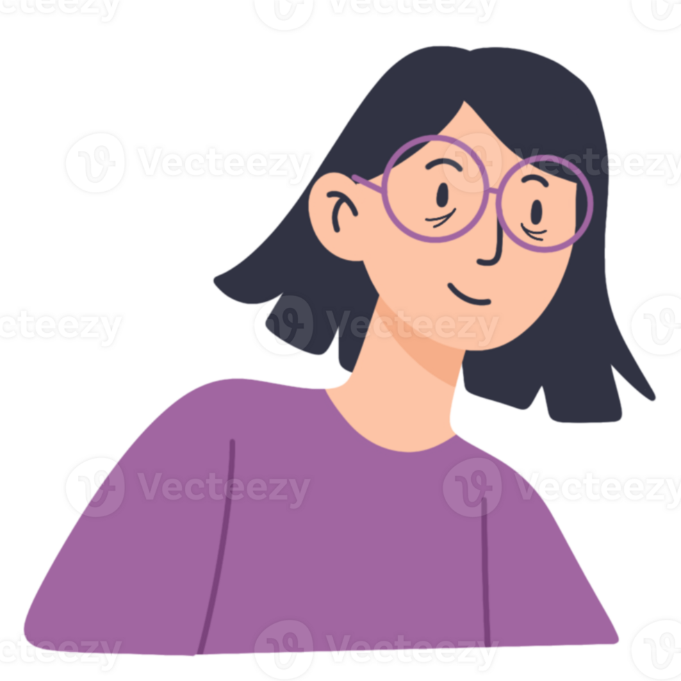 Mama mit Brille Illustration png