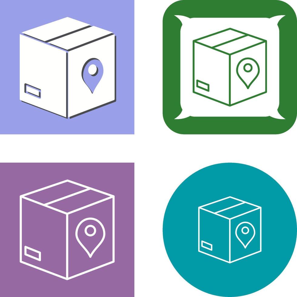Unique Tracking Services Icon Design vector