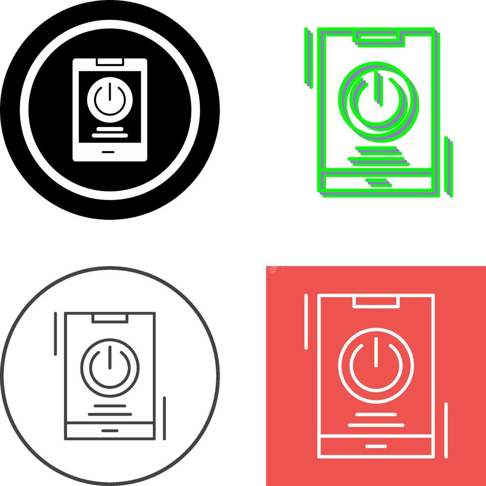 Power Icon Design vector