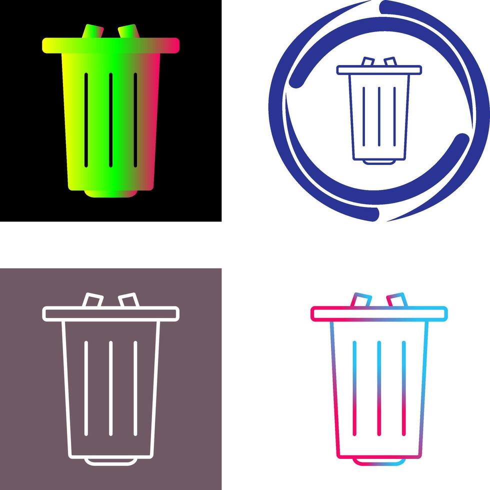 Garbage Icon Design vector