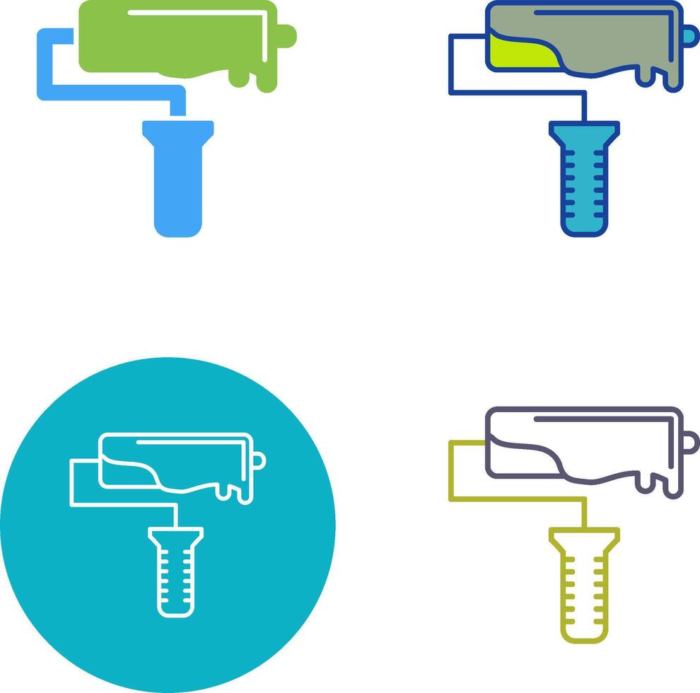 Roller Icon Design vector